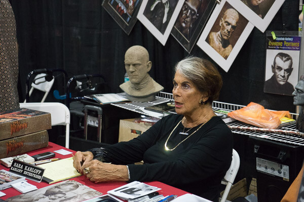 Sara Karloff at Monsterpalooza 2016 Pasadena