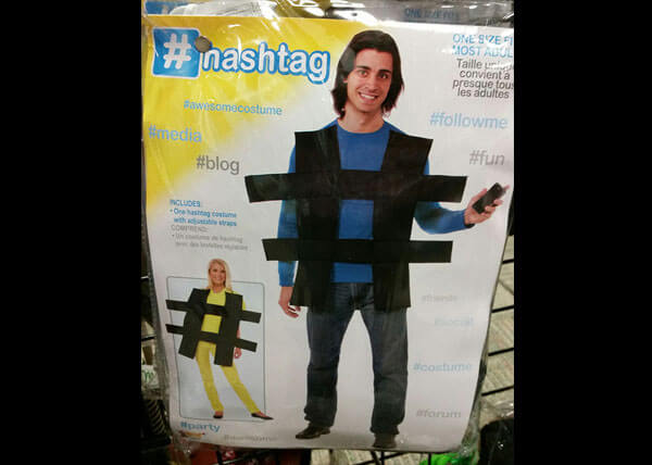 Hashtag costume