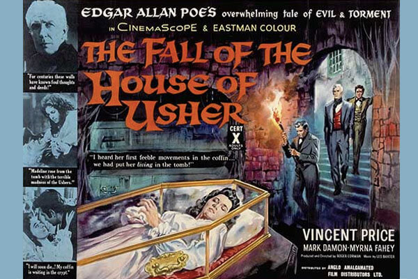 House of Usher starred Vincent Price and Mark Damon