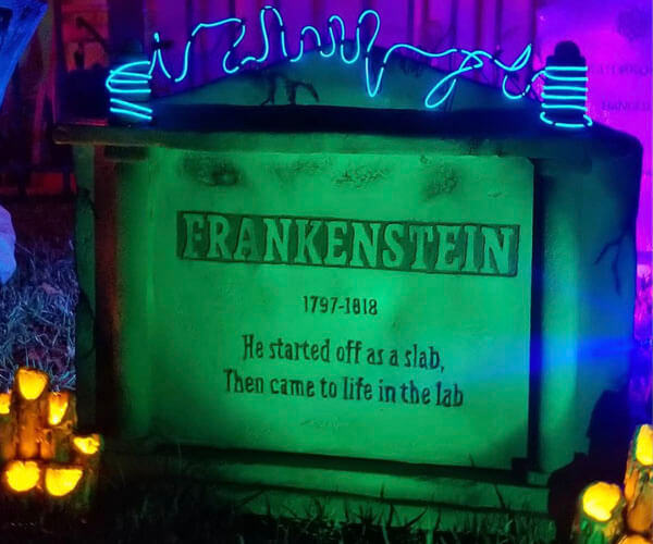 Frankenstein DIY tombstone for 2020